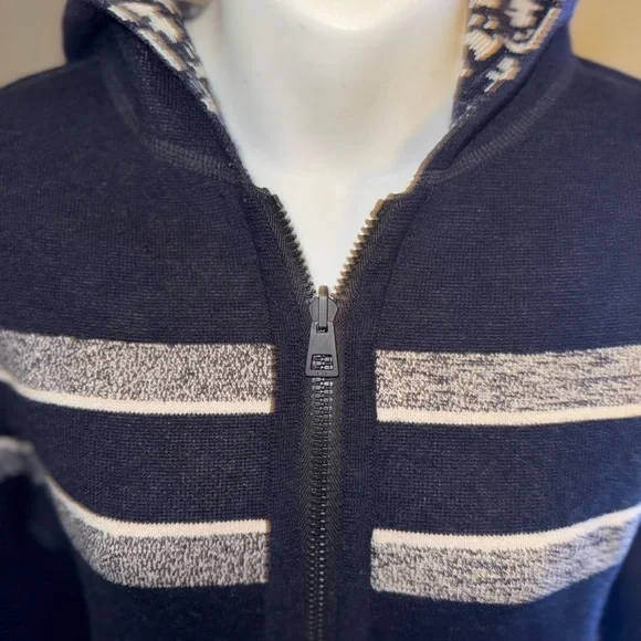 Dior Reversible Zipper Cardigan with Hood in Multicolor  Cashmere - Picture 14 of 15